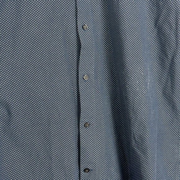 Ted Baker Endurance Tamson Button Front Collared Shirt Blue Print Mens Size 16 - Picture 10 of 12